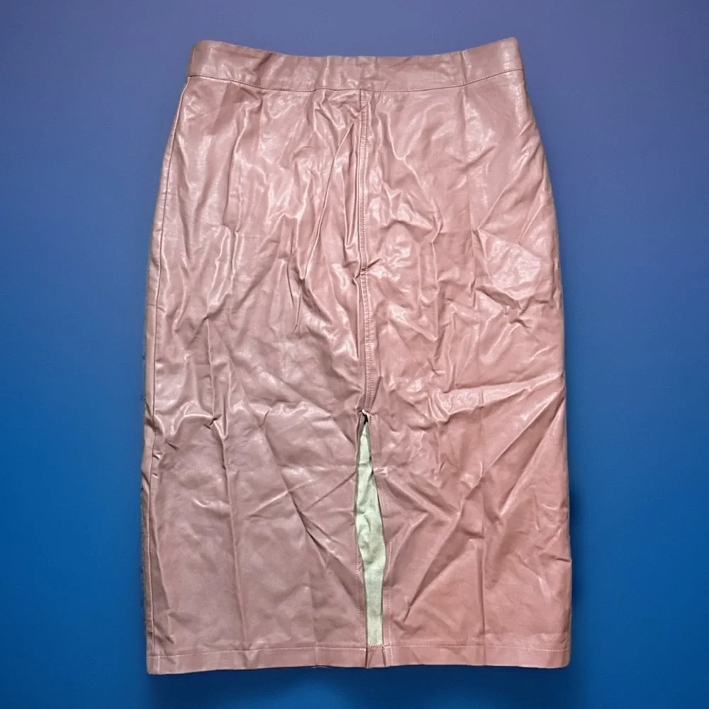 Size Large Barbie Princess MIDI Vegan Leather Pencil Skirt SHEIN - Picture 3 of 3